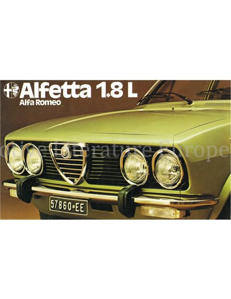 1975 ALFA ROMEO ALFETTA 1.8 L BROCHURE FRANS