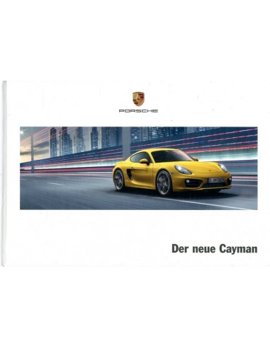 2013 PORSCHE CAYMAN HARDCOVER BROCHURE DUITS