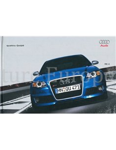 2005 AUDI RS4 HARDBACK BROCHURE GERMAN