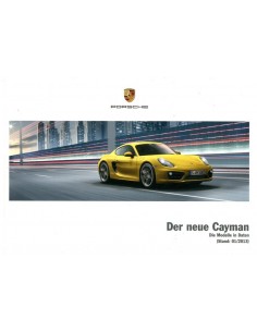 2013 PORSCHE CAYMAN HARDCOVER BROCHURE DUITS 2