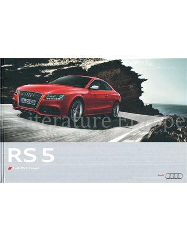 2010 AUDI RS5 COUPÉ HARDCOVER BROCHURE ENGELS