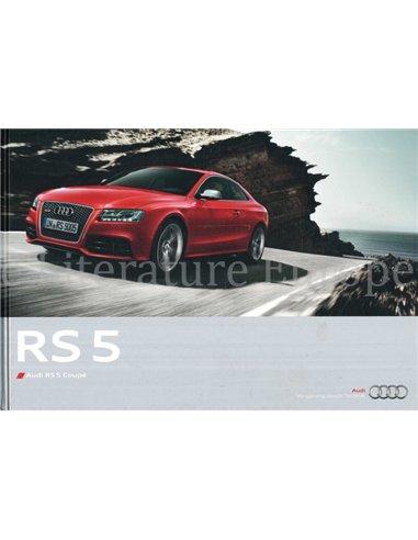 2010 AUDI RS5 COUPÉ HARDCOVER BROCHURE ENGELS