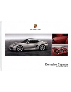 2013 PORSCHE EXCLUSIVE CAYMAN HARDCOVER BROCHURE DUITS