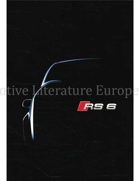 2002 AUDI RS6 BROCHURE DUITS
