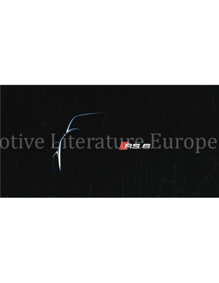 2002 AUDI RS6 PHOTO CARDS BROCHURE GERMAN