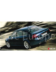 2002 AUDI RS6 FOTO KAARTEN BROCHURE DUITS 2