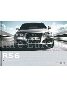 2010 AUDI RS6 HARDCOVER BROCHURE DUITS