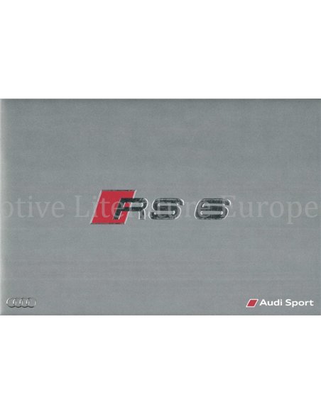 2015 AUDI RS6 AVANT BROCHURE GERMAN