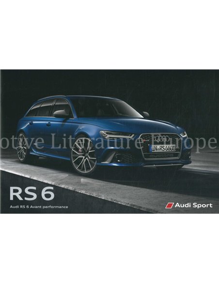 2015 AUDI RS6 AVANT BROCHURE DUITS