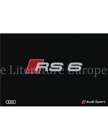 2016 AUDI RS6 AVANT HARDCOVER PROSPEKT DEUTSCH