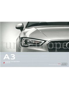 2013 AUDI A3 | S3 BROCHURE DUITS