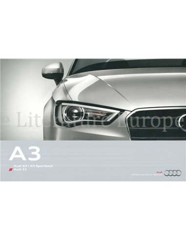 2013 AUDI A3 | S3 BROCHURE DUITS