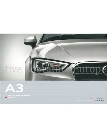 2013 AUDI A3 | S3 BROCHURE GERMAN