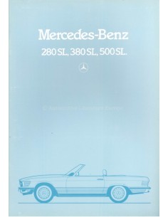 1981 MERCEDES BENZ SL BROCHURE NEDERLANDS
