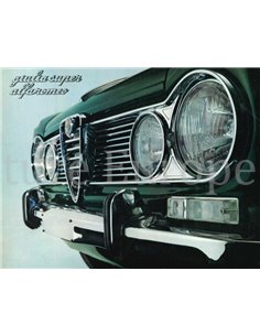 1965 ALFA ROMEO GIULIA SUPER BROCHURE FRENCH