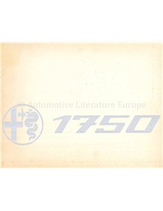 1968 ALFA ROMEO 1750 BERLINA PROSPEKT FRANZÖSISCH