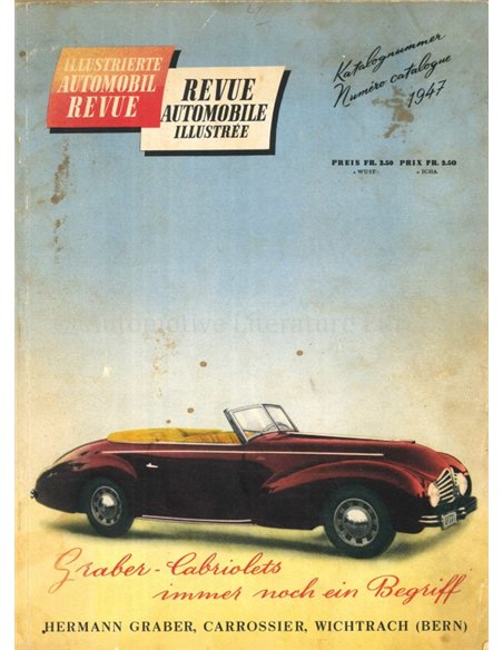 1947 AUTOMOBIL REVUE JAHRESKATALOG DEUTSCH | FRANZÖSISCH
