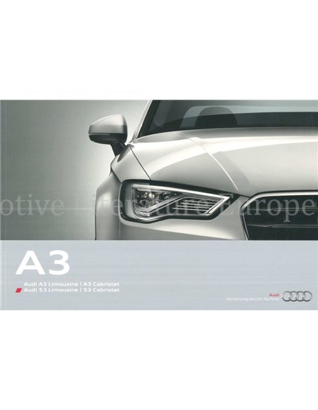 2014 AUDI A3 | S3 BROCHURE DUITS