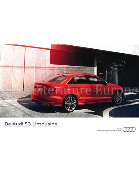 2014 AUDI A3 | S3 SEDAN BROCHURE NEDERLANDS