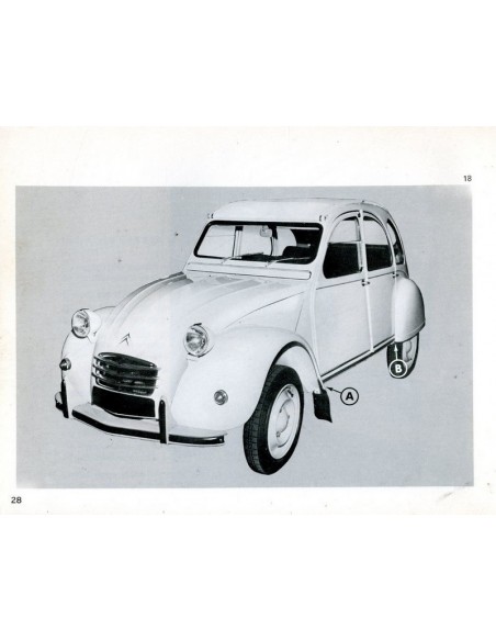 1971 CITROEN 2CV4 INSTRUCTIEBOEKJE NEDERLANDS