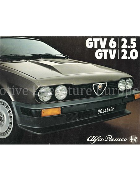 1980 ALFA ROMEO GTV | GTV6 BROCHURE GERMAN