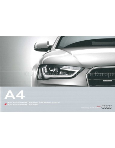 2013 AUDI A4 | S4 BROCHURE GERMAN