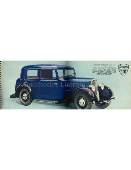 1934 PEUGEOT 201 | 301 BROCHURE FRENCH