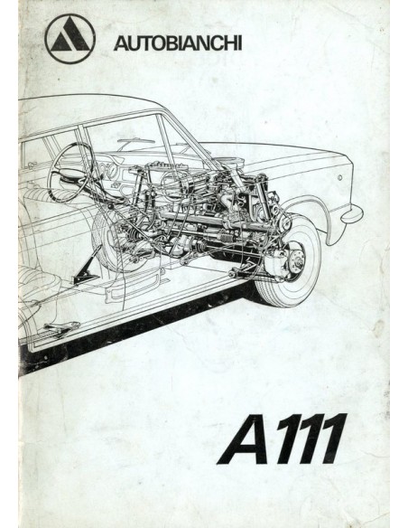 1970 AUTOBIANCHI A111 INSTRUCTIEBOEKJE NEDERLANDS