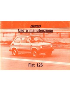 1981 FIAT 126 INSTRUCTIEBOEKJE ITALIAANS