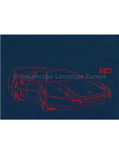 1988 FERRARI F40 PRESSEMAPPE ENGLISCH 477/87
