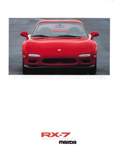 1992 MAZDA RX-7 BROCHURE DUITS