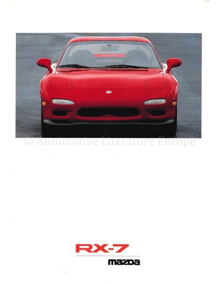 1992 MAZDA RX-7 PROSPEKT DEUTSCH