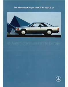 1991 MERCEDES BENZ E CLASS COUPE BROCHURE GERMAN