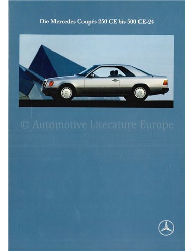 1991 MERCEDES BENZ E KLASSE COUPE PROSPEKT DEUTSCH