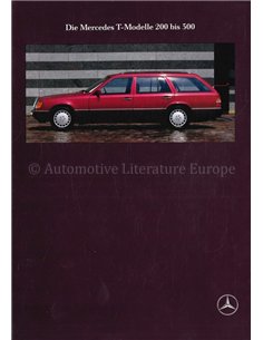 1990 MERCEDES BENZ E KLASSE T PROSPEKT DEUTSCH