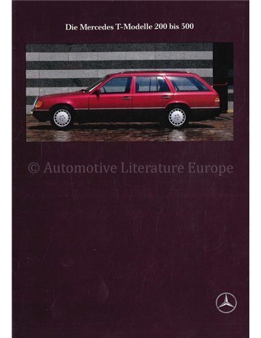 1990 MERCEDES BENZ E KLASSE T BROCHURE DUITS