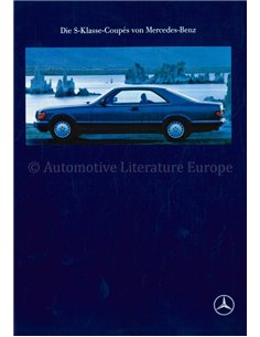 1990 MERCEDES BENZ S KLASSE COUPE PROSPEKT DEUTSCH