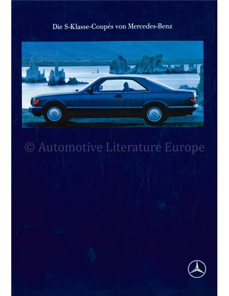 1990 MERCEDES BENZ S KLASSE COUPE PROSPEKT DEUTSCH