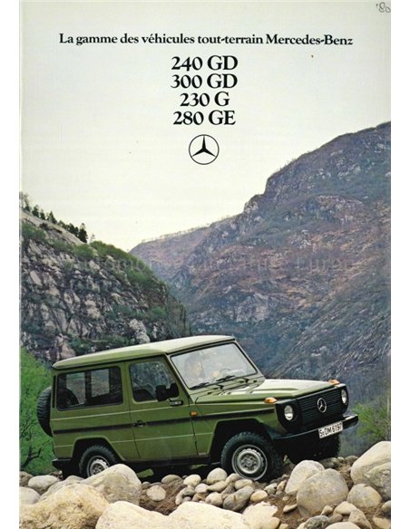 1980 MERCEDES BENZ G KLASSE BROCHURE FRANS