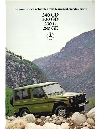 1979 MERCEDES BENZ G KLASSE PROSPEKT FRANZÖSISCH