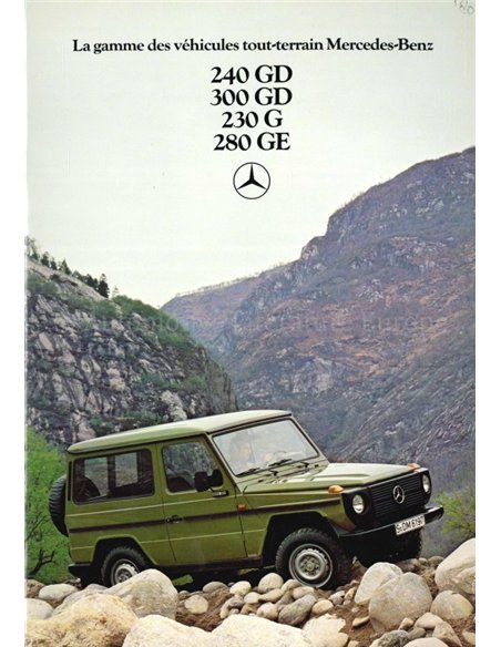 1979 MERCEDES BENZ G KLASSE PROSPEKT FRANZÖSISCH