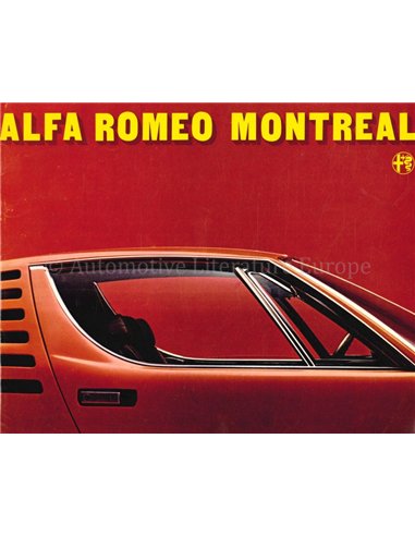 1975 ALFA ROMEO MONTREAL PROSPEKT ENGLISCH