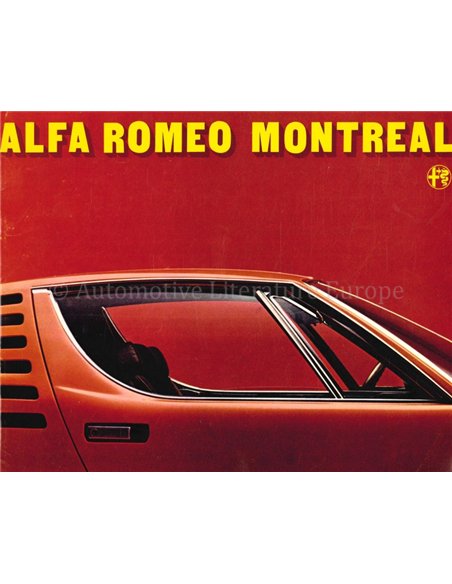 1975 ALFA ROMEO MONTREAL BROCHURE ENGELS