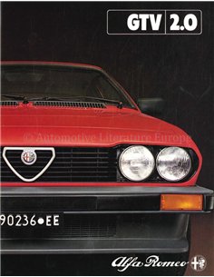 1981 ALFA ROMEO GTV 2.0 BROCHURE FRENCH