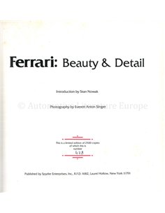 FERRARI: BEAUTY & DETAIL (GELIMITEERD 428/2500) 2
