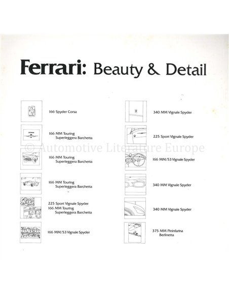 FERRARI: BEAUTY & DETAIL (LIMITIERT 428/2500)