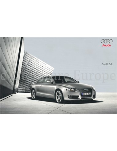 2007 AUDI A5 COUPE BROCHURE DUTCH