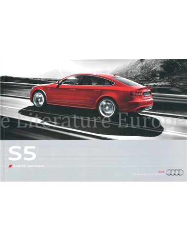 2010 AUDI S5 SPORTBACK PROSPEKT DEUTSCH