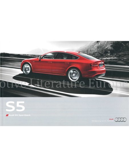 2010 AUDI S5 SPORTBACK PROSPEKT DEUTSCH