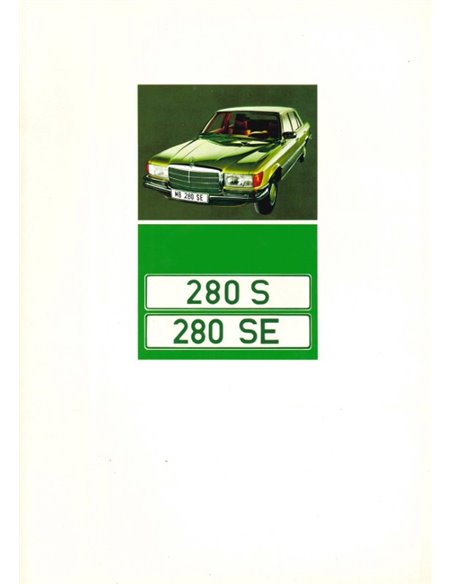 1974 MERCEDES BENZ S KLASSE BROCHURE NEDERLANDS